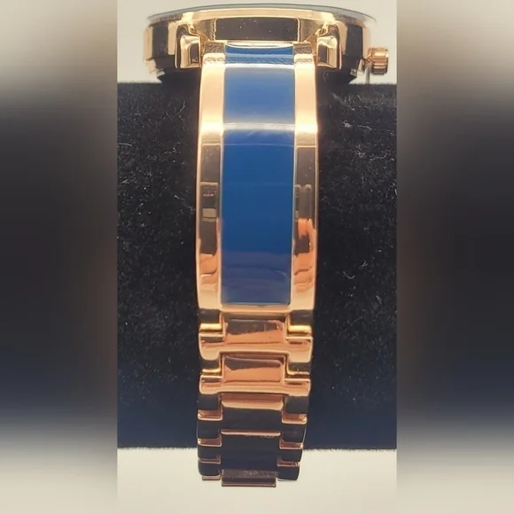 Anne Klein Gold with Blue Accents AK/3690 PC21J - Picture 2 of 6
